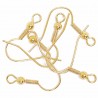 Trimits Jewellery Making Long Ball Ear Wires with Hook: Pack of 6