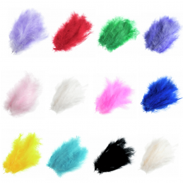 24 x Marabou Feathers By...