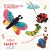 Sirdar Happy Chenille Pattern Book 6 Garden Friends Insects Bugs Amigurumi BK561