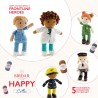 Sirdar Happy Cotton Pattern Book 17 Frontline Heroes Emergency Amigurumi BK559