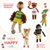 Sirdar Happy Cotton Pattern Book 18 Sporting Animals Mascots Amigurumi BK557