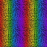 100% Cotton Digital Fabric Rainbow Leopard Print Animal Pride Crafty 140cm Wide