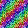 100% Cotton Digital Fabric Rainbow Mosaic Effect Pride Crafty 140cm Wide