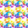 100% Cotton Digital Fabric Rainbow Paint Splash Art Artist Crafty 140cm Wide