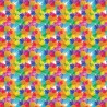 100% Cotton Digital Fabric Rainbow Daises Flower Floral Daisy Crafty 140cm Wide