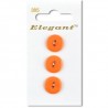 Sirdar Elegant Round Basic Plain Orange Button 16mm 3 Pack 385