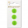 Sirdar Elegant Round Basic Plain Lime Green Button 16mm 3 Pack 553