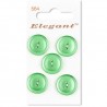 Sirdar Elegant Round Pearlised Light Green Button 19mm 5 Pack 564