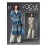 Vogue Sewing Pattern V1758 Misses’ Loose-Fitting Jacket Or Sleeveless Jacket