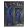 Vogue Sewing Pattern V1762 Misses’ Lined Wrap Dress With Bishop Sleeves