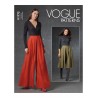 Vogue Sewing Pattern V1772 Misses’ Very Loose-Fitting Trousers Have Soft Pleats