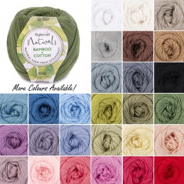 Stylecraft Naturals Bamboo + Cotton DK Yarn 100g Ball Knitting Crochet Craft