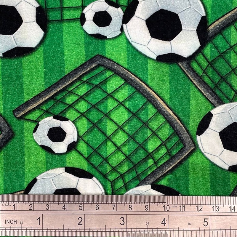 Cotton Jersey Digital Fabric Football World Cup Sport Balls Crafty