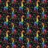100% Cotton Digital Fabric Mosaic Giraffe Safari Rainbow Pride Crafty 140cm Wide