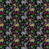 100% Cotton Digital Fabric Mosaic Zebra Rainbow Pride Crafty 140cm Wide