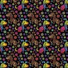 100% Cotton Digital Fabric Mosaic Dog Puppy Rainbow Pride Crafty 140cm Wide