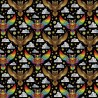 100% Cotton Digital Fabric Mosaic Owl Bird Rainbow Pride Crafty 140cm Wide