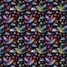 100% Cotton Digital Fabric Mosaic Hummingbird Rainbow Pride Crafty 140cm Wide