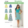 Misses' Skirts Simplicity Fabric Sewing Pattern 2184