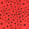 100% Cotton Digital Fabric Oh Sew Remembrance Day Bunched Poppies 140cm Wide