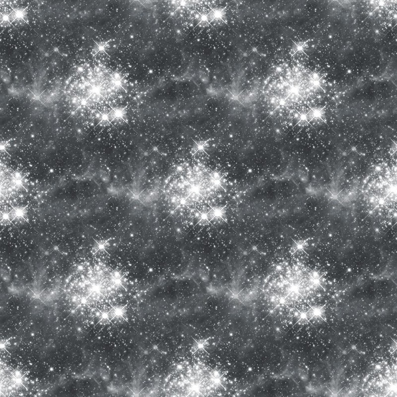 100% Cotton Poplin Fabric Crafty Cottons Galaxy Stars Constellations Milky Way