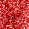 100% Cotton Digital Fabric Christmas Ho Ho Ho Xmas Santa Snowflake Crafty