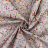 100% Cotton Digital Fabric Christmas Rainbow Reindeer Snowflakes Crafty