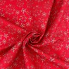 100% Cotton Digital Fabric Christmas Rainbow Snowflakes Snow Winter Crafty