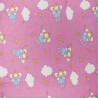 100% Brushed Cotton Winceyette Flannel Fabric Fairy Stars Clouds