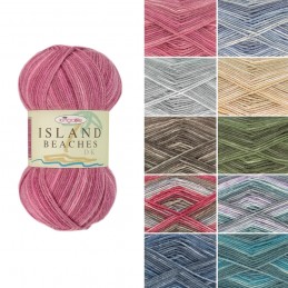 King Cole Island Beaches DK Double Knit Wool Yarn Knitting Crochet 100g