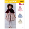 New Look Sewing Pattern N6631 Children's Dresses and Capes