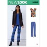New Look Sewing Pattern N6645 Misses' Jacket, Top and Pants