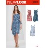 New Look Sewing Pattern N6614 Misses' Dresses Wrap Style Thin Shoulder Straps