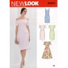 New Look Sewing Pattern N6615 Misses' Dresses Bodycon Dress With Waist Seam