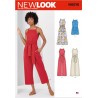 New Look Sewing Pattern N6616 Misses' Jumpsuit Playsuit Maxi Dress Fitted Bodice