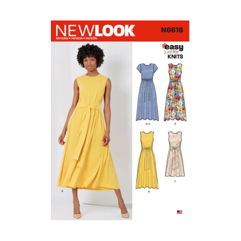 N6660  New Look Sewing Pattern Misses' High Waisted Flared Pants
