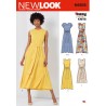 New Look Sewing Pattern N6618 Misses' Dress' Slim Fitted With Waist Tie