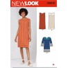 New Look Sewing Pattern N6619 Misses' Dress' Pull On With Yoke Neckline