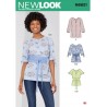 New Look Sewing Pattern N6621 Misses' Tops or Tunics Pull On Hip Length