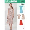 New Look Sewing Pattern N6626 Misses' Dress' Pull On Dress Top Gathered Neckline