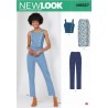 New Look Sewing Pattern N6627 Misses' Close Fitting Top, Skirt, Trousers