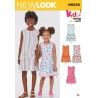 New Look Sewing Pattern N6630 Children's Girls' Dresses With Dropped Waist