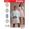 Simplicity Sewing Pattern S8947 Misses Knit Sweatshirt Mini Dresses Hoodie