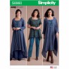 Simplicity Sewing Pattern S8960 Misses Easy to Sew Tops Dress Tunic Trousers