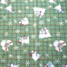 100% Cotton Fabric Crabapple Hill Studio Christmas Snowmen Snowflake Festive