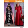 Simplicity Sewing Pattern S8974 Misses Maxi Coat Costume Fastening Sash Options