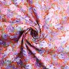 100% Cotton Poplin Fabric Bunched Blooming Roses Floral Flower Lyngs Close