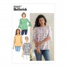 Butterick Sewing Pattern B6687 Misses' Blouses Tops Ruffle Sleeve Variations