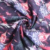 100% Cotton Poplin Fabric Oriental Houses Asian Japanese Chinese Traditional