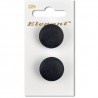 Sirdar Elegant Flat Matte Black Shanked Button 22mm 2 Pack 225